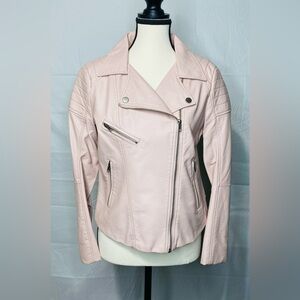 SHINESTAR PLEATHER MOTORCYCLE JACKET